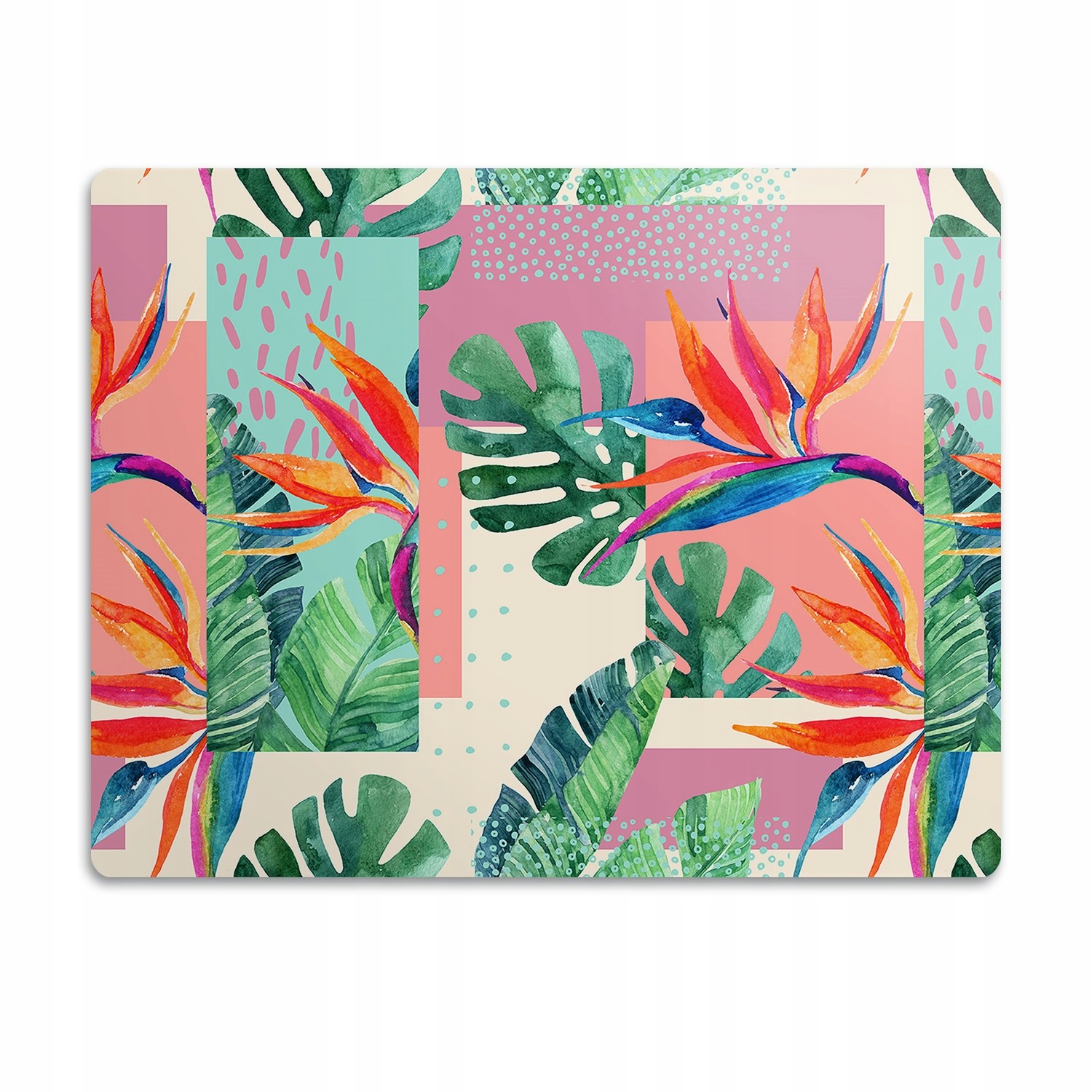 Levně Podložka pod misku pro psa Mozaika tropická 60x40 cm