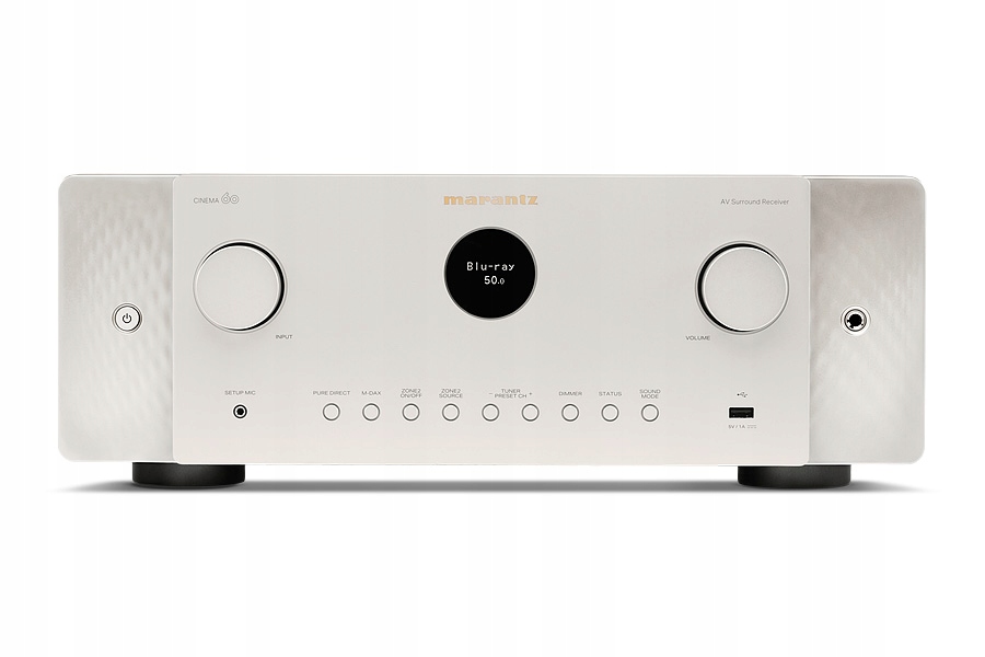 Marantz Cinema 60 7.2-kanałowy Dolby Atmos DTS X Wi-Fi Bluetooth AirPlay Srebrno-złoty