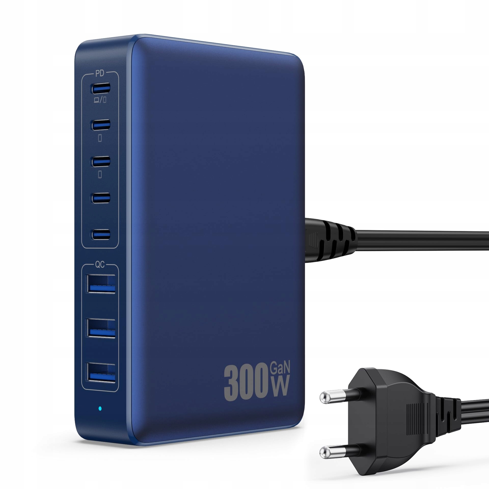 ŁADOWARKA USB C 300W 8 Portów Szybkie Ładowanie Do Laptopa iPhone
