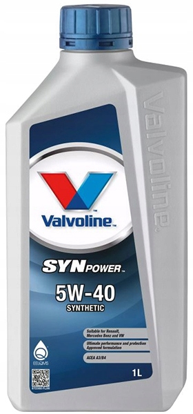 

Valvoline Synpower 5W40 1L Świeży