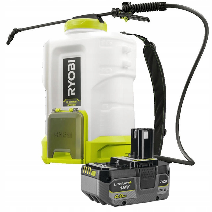 Akumulátorový batohový postrekovač Ryobi 15 l One+ S Akumulátorom Ryobi
