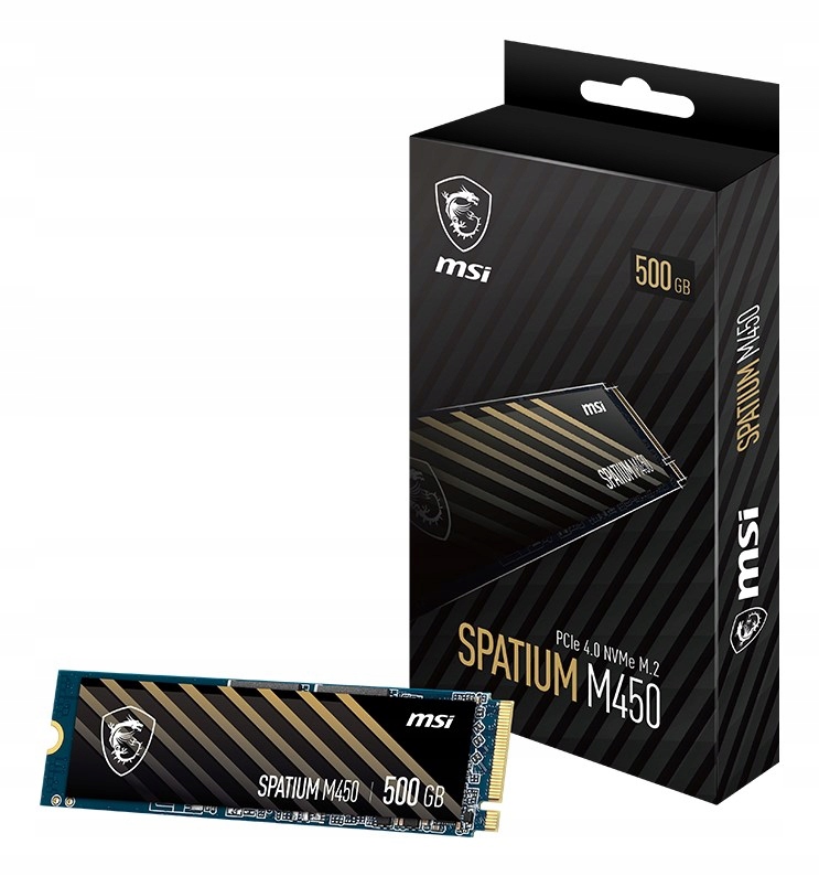 Ssd disk Msi Spatium M450 PCIe 4.0 NVMe M.2 500GB