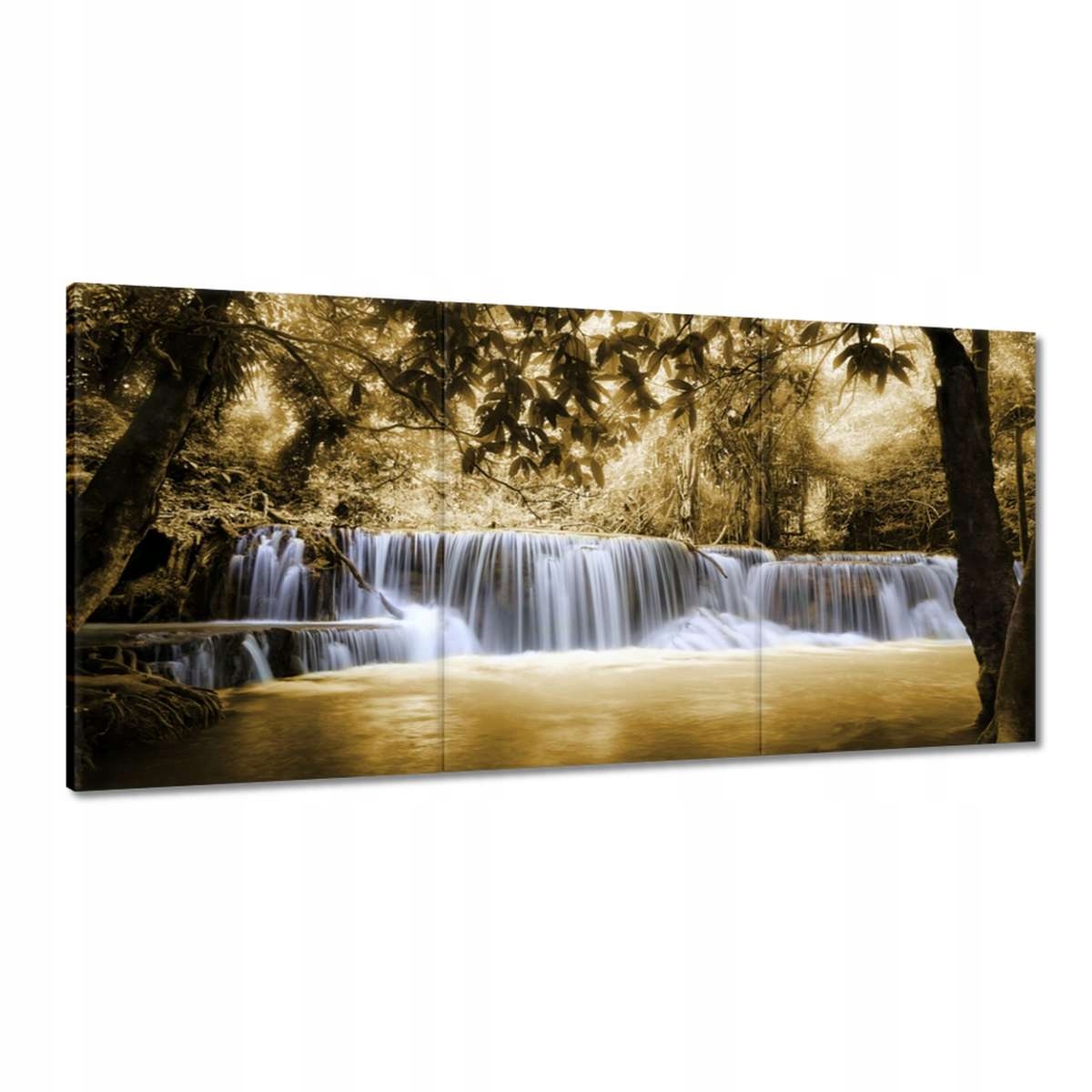 Obrazy 180x90 Vodopád v sépiovej farbe