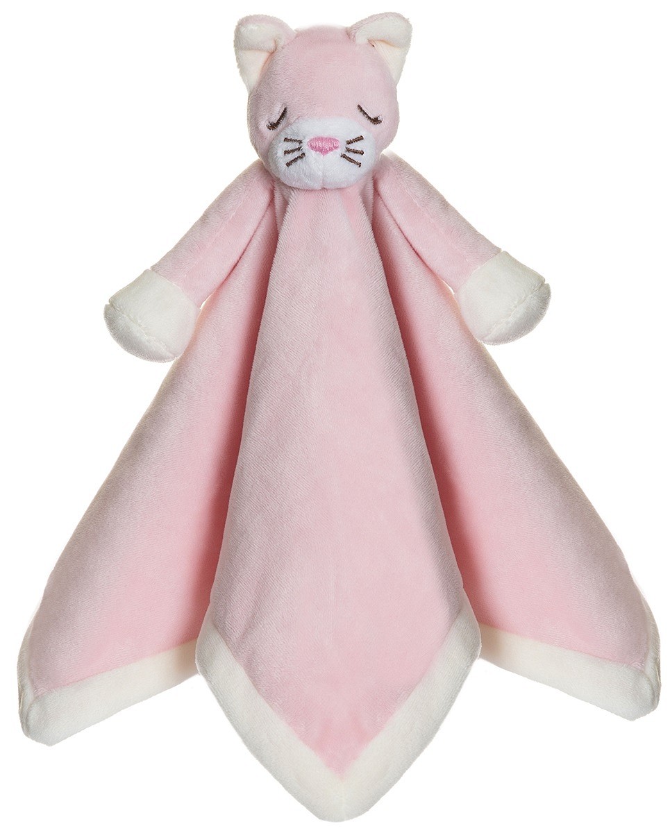 TEDDYKOMPANIET Przytulanka Kocyk Kotek Róż 35cm