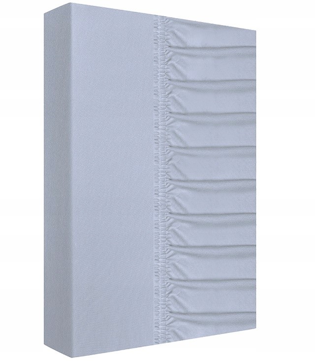 Prostěradlo jersey s gumou, silné, 200x220, stříbrné