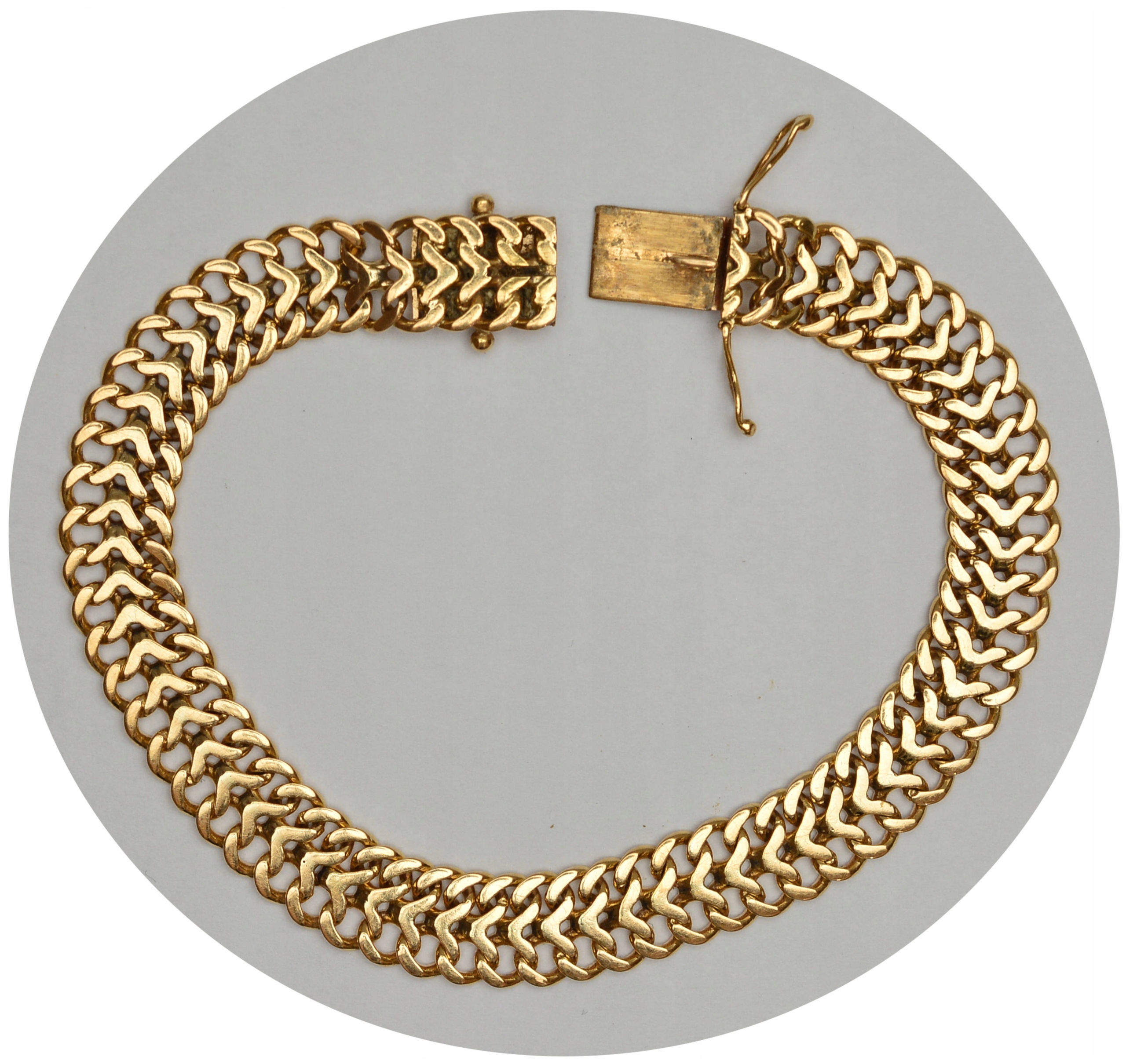 9.ed.DAMSKA ZŁOTA BRANSOLETKA próba 750