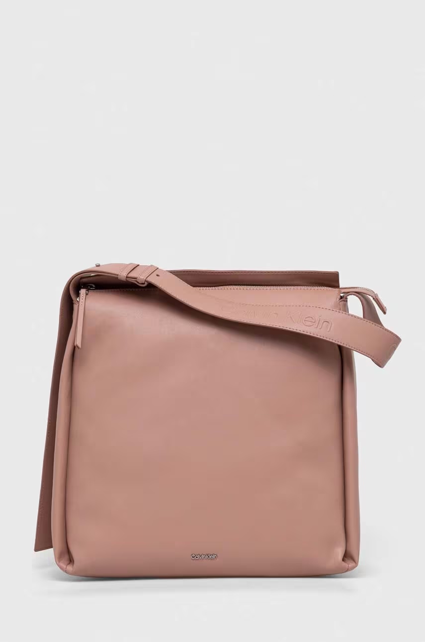 Calvin Klein kabelka růžová barva