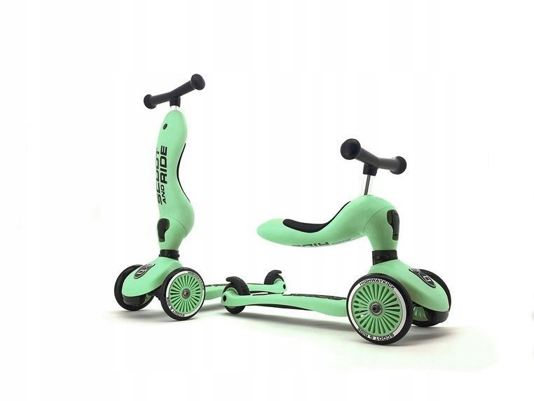 ScootandRide Hulajnoga Jeździk 2w1 Highwaykick1 dla dzieci 1-5 lat Kiwi