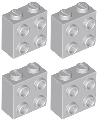 

Lego 22885 Klocek 1x2x1 szary jas Nowy (5g) 4 szt.