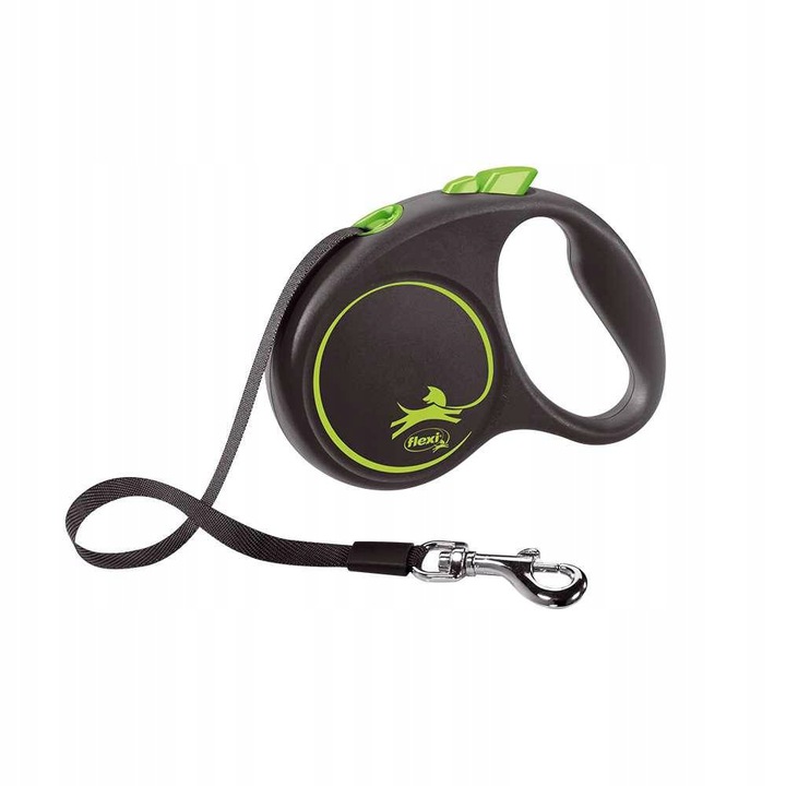 

Flexi Smycz Black Design M taśma 5m do 25kg