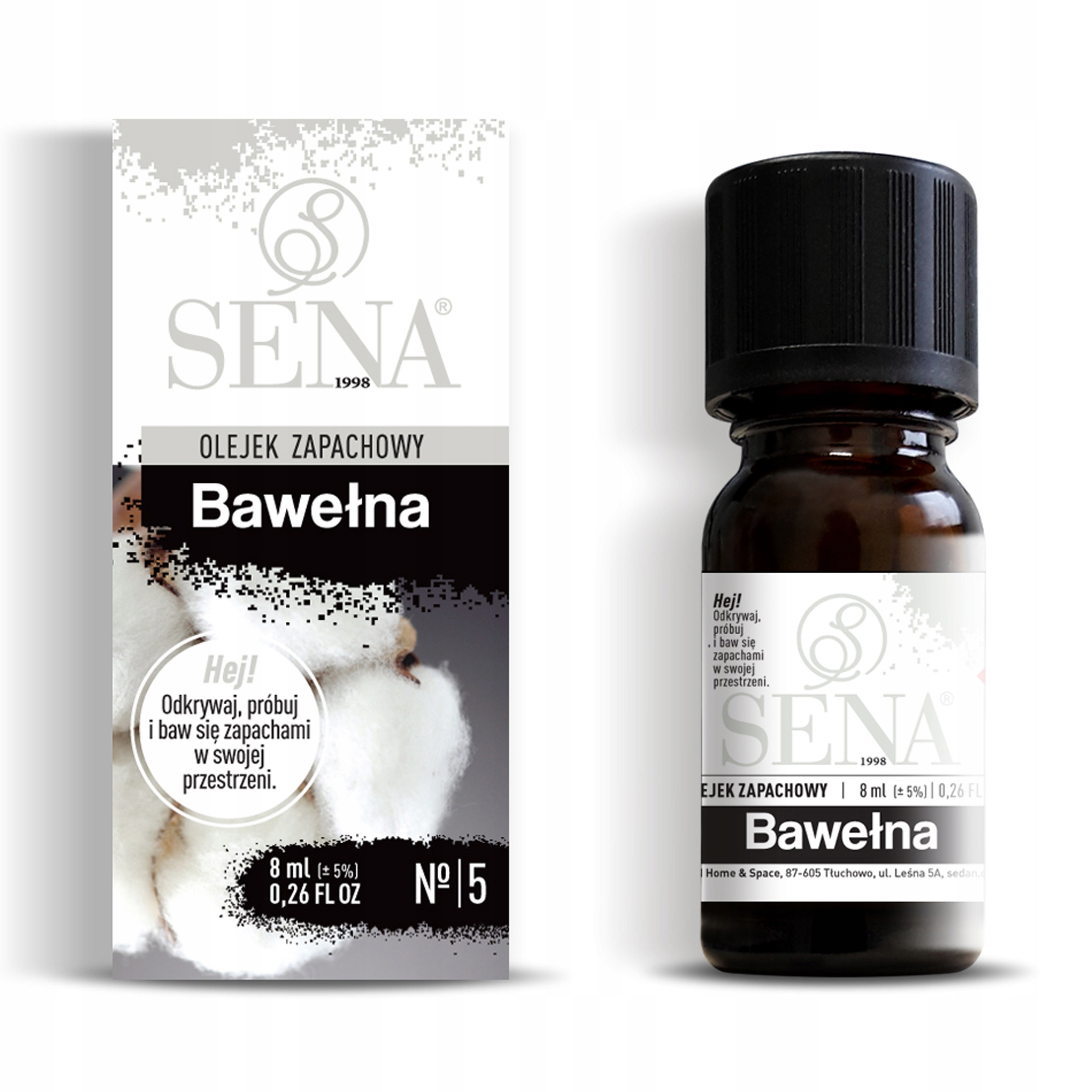 

Olejek zapachowy Sena 05 Bawełna 8ml