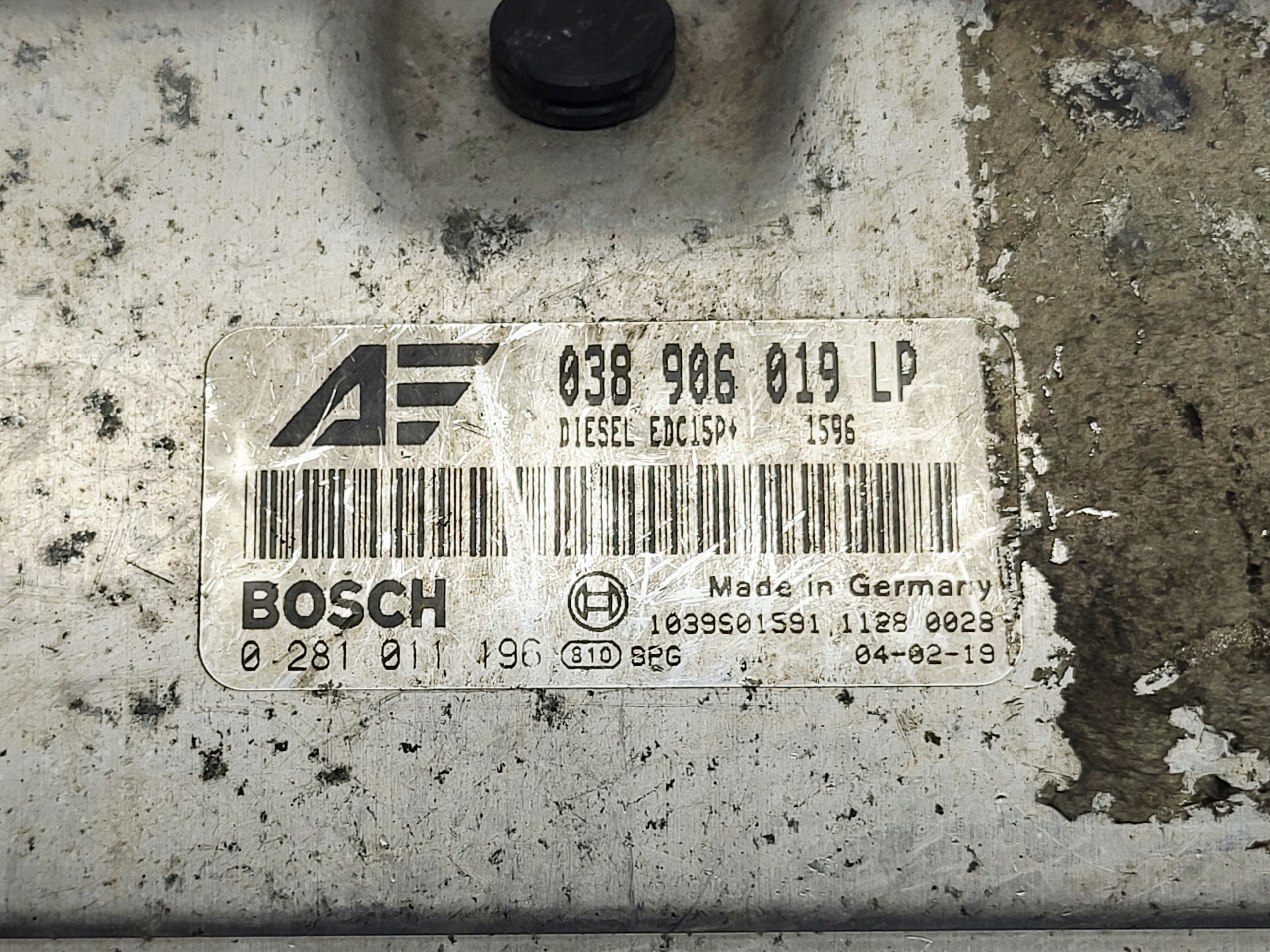 computer Centralina Motore SEAT ALHAMBRA e 1.9 TDI 038906019LP 0281011196