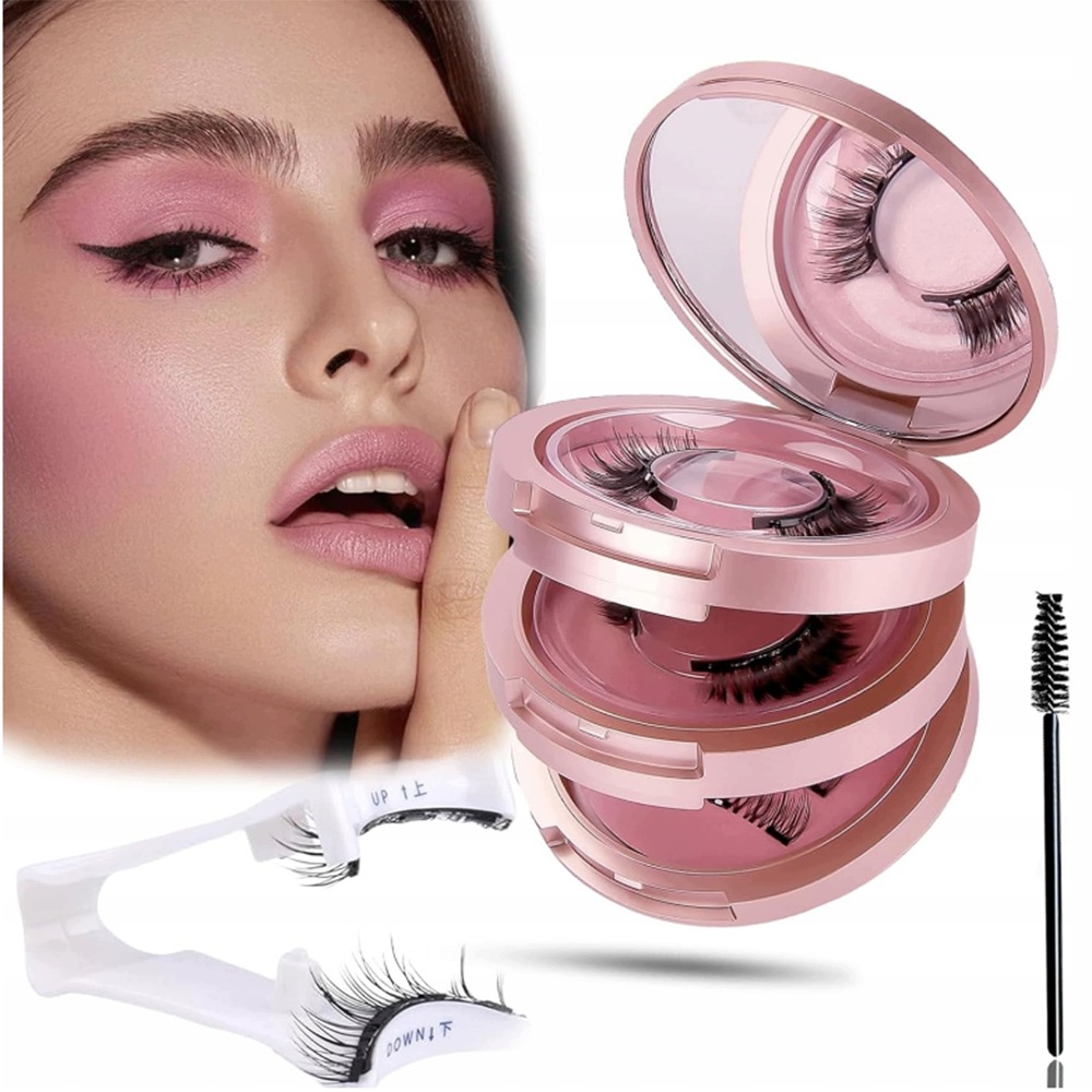 Magnetické Řasy Umělé Řasy Pinzeta Eyeliner Zrcátko Lashes 16 Ks