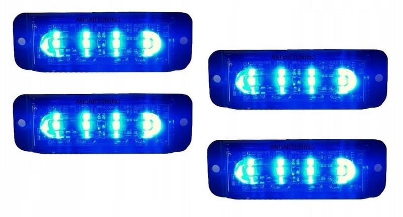 LAMPA 4 LED OSTRZEGAWCZA STROBOSKOPOWA 4SZT. Producent części Kamar