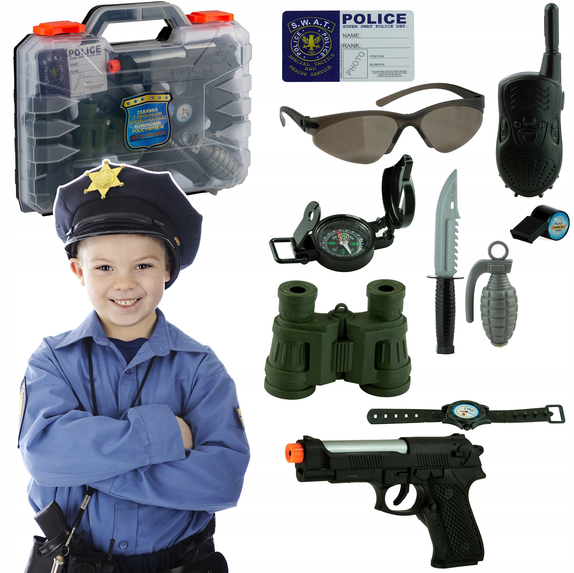 Zestaw Policyjny Dla Małego Policjanta Walizka-Zdjęcie-0
