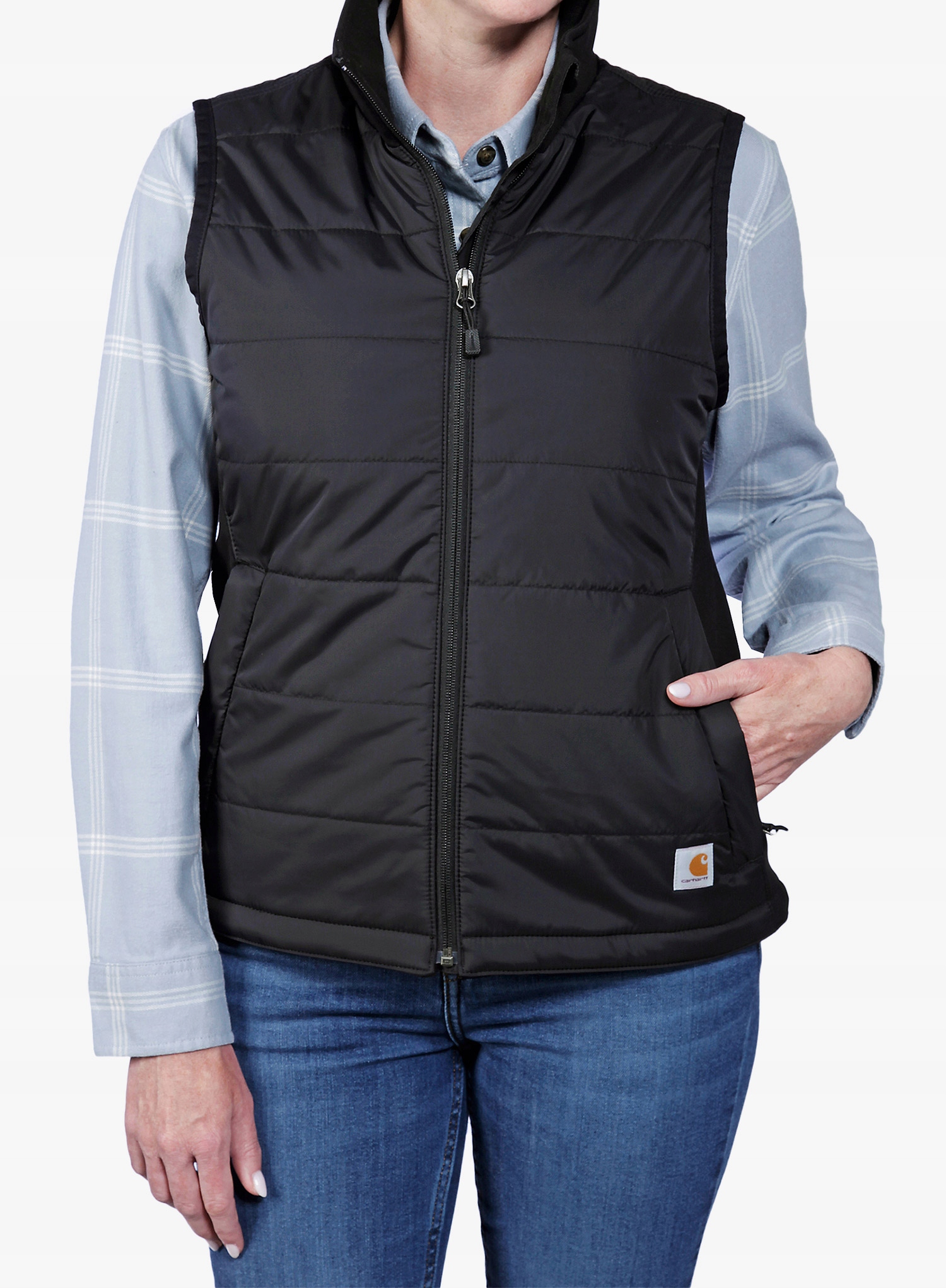 Dámská lehká zateplená vesta Carhartt Relaxed Fit černá Xs