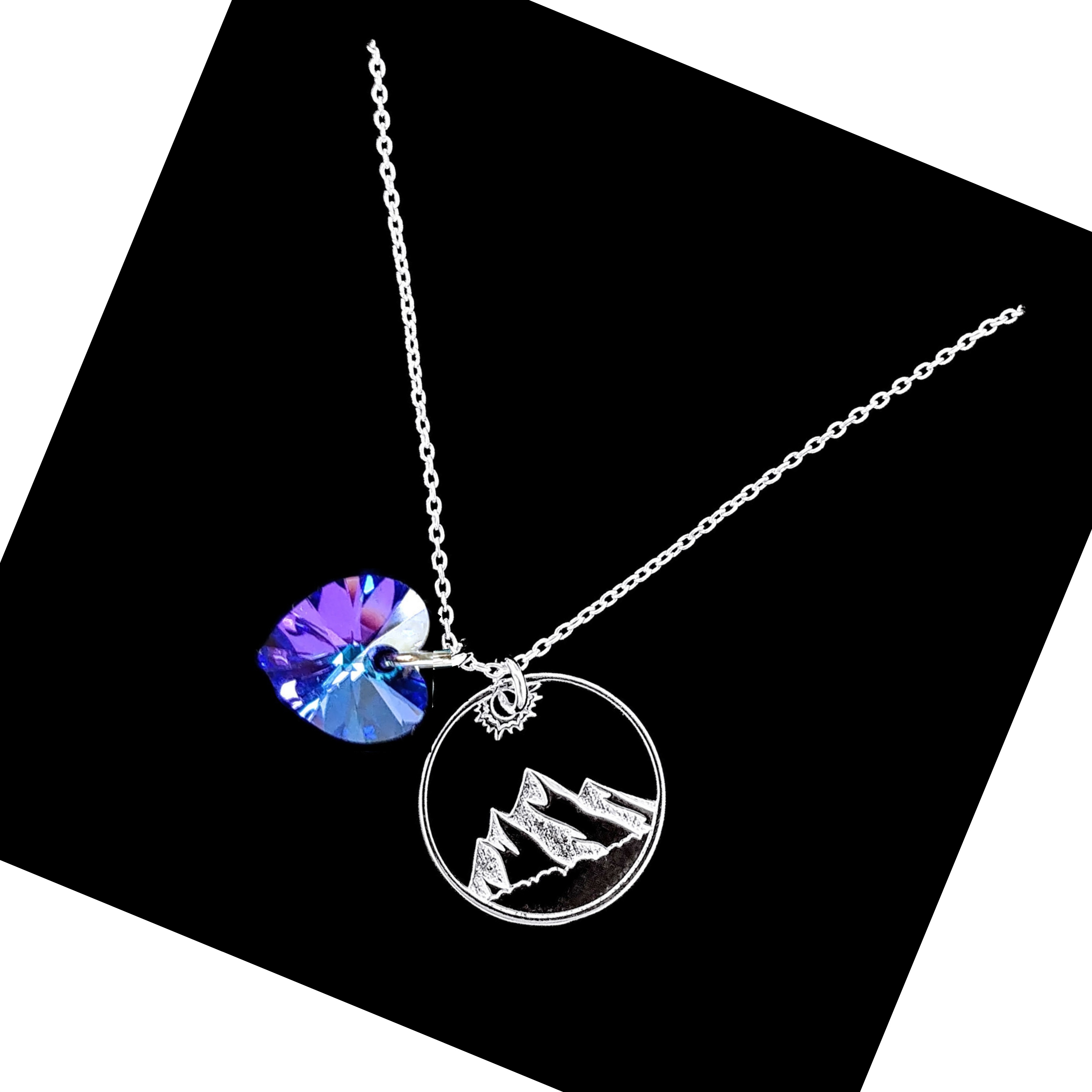 

Naszyjnik Góry Serce Gór Swarovski Srebro 925