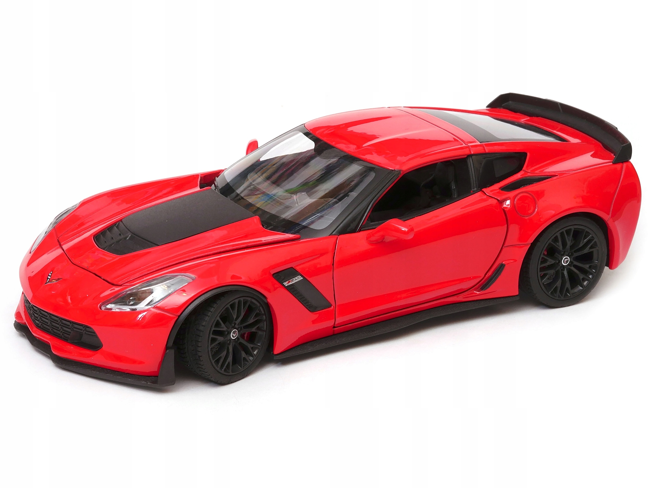 Chevrolet Corvette Z06 2017 model Welly 1:24 červ
