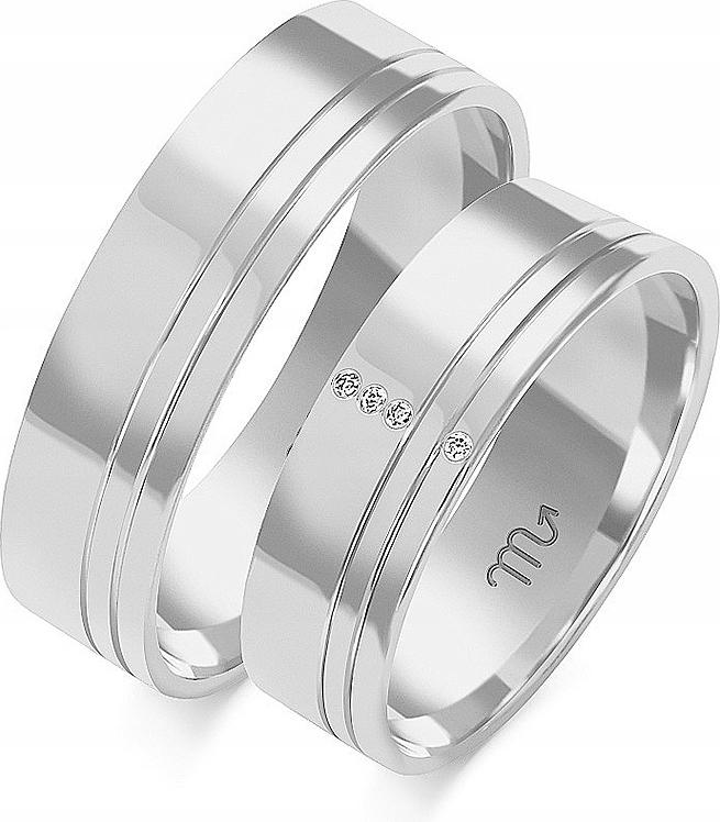 Zlatý snubní prsten na svatba pro pár 14K 585 vel. 14 15 16 pro muže pod gravírování