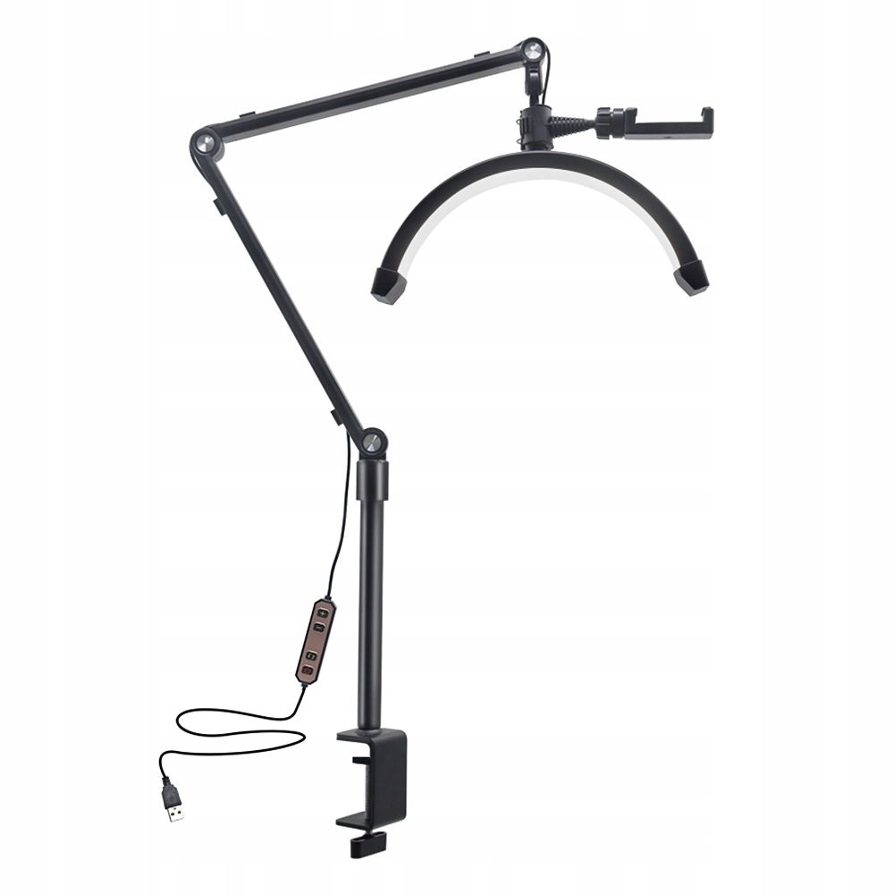 Kosmetická stolní lampa 10W DesktopLED Video Light Half-moon Shaped Fill
