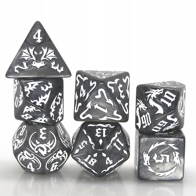 SMOK ASATIVARAINUTH ZESTAW 7 KOŚCI KOSTEK RPG