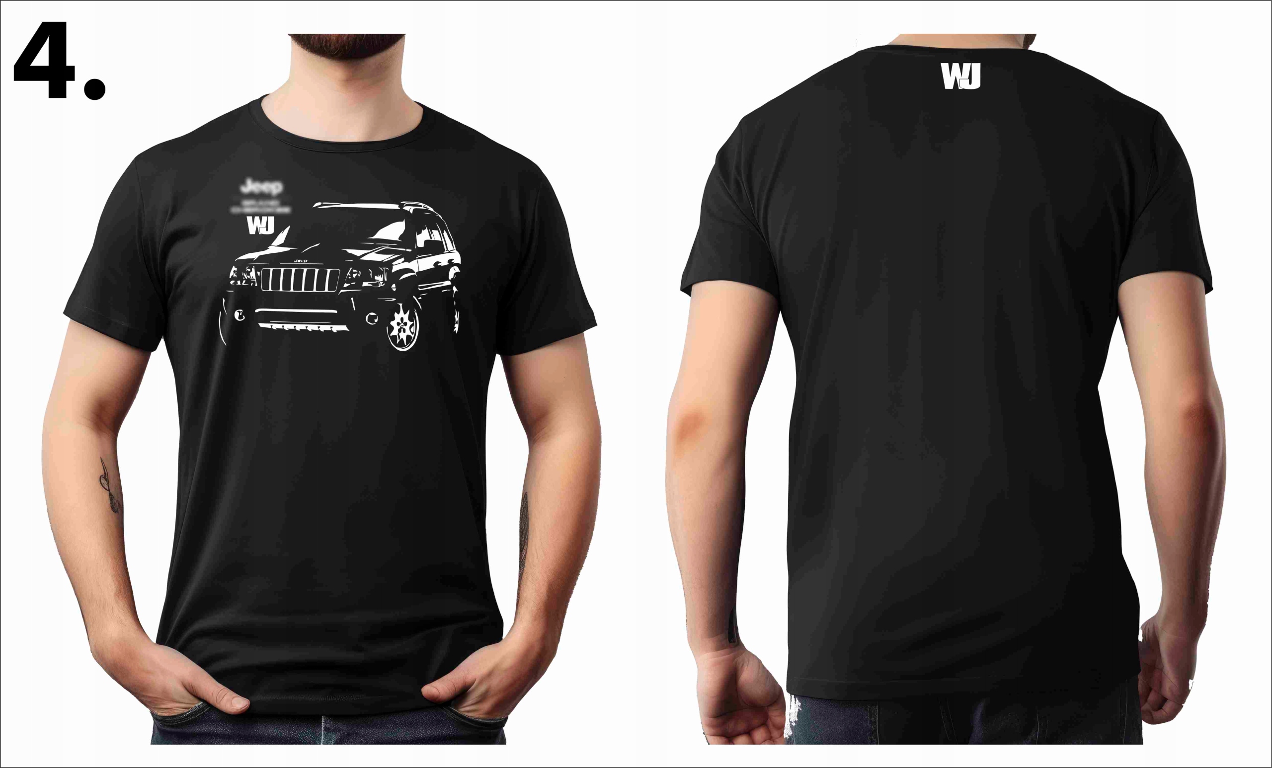 T-shirt koszulka z nadrukiem j*e*e*p GRAND CHEROKEE model WJ Kolor czarny