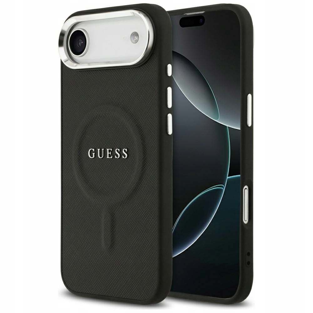Puzdro Guess Classic Logo MagSafe pre iPhone Air, čierne