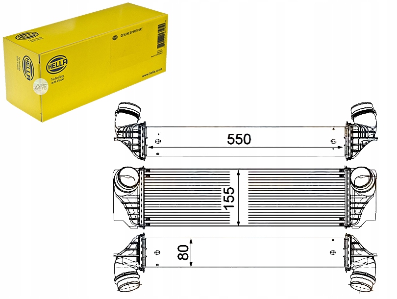 INTERCOOLER HELLA BW4374 R8602 376746401