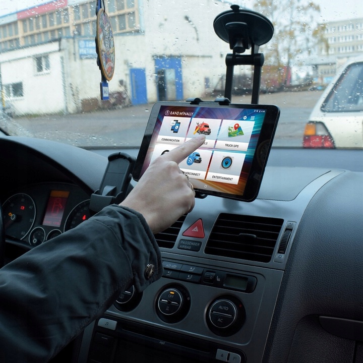 ALUMINIOWY MOCNY UCHWYT SAMOCHODOWY NA TABLET TELEFON DO AUTA Z PRZYSSAWKĄ EAN (GTIN) 5905358335413