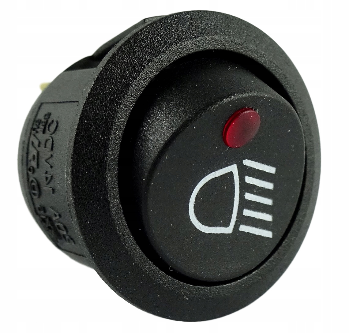 

Włącznik świateł mijania, roboczych, 12V 20A 20mm