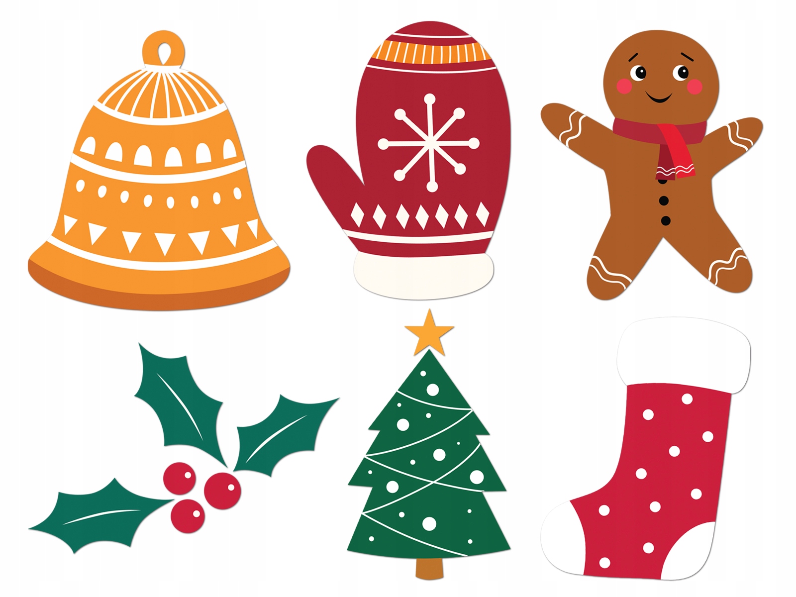 

Dekoracja dwustronna na Boże Narodzenie 12 szt.