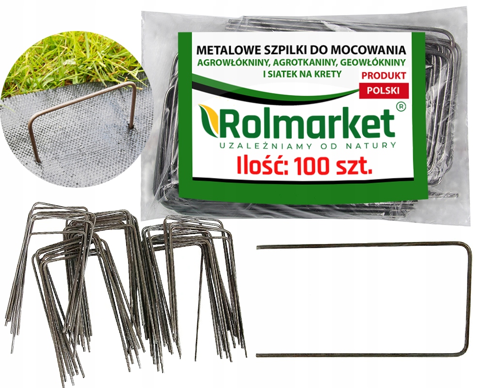 

Szpilki Metalowe agrotkanina kotwy kołki 100szt