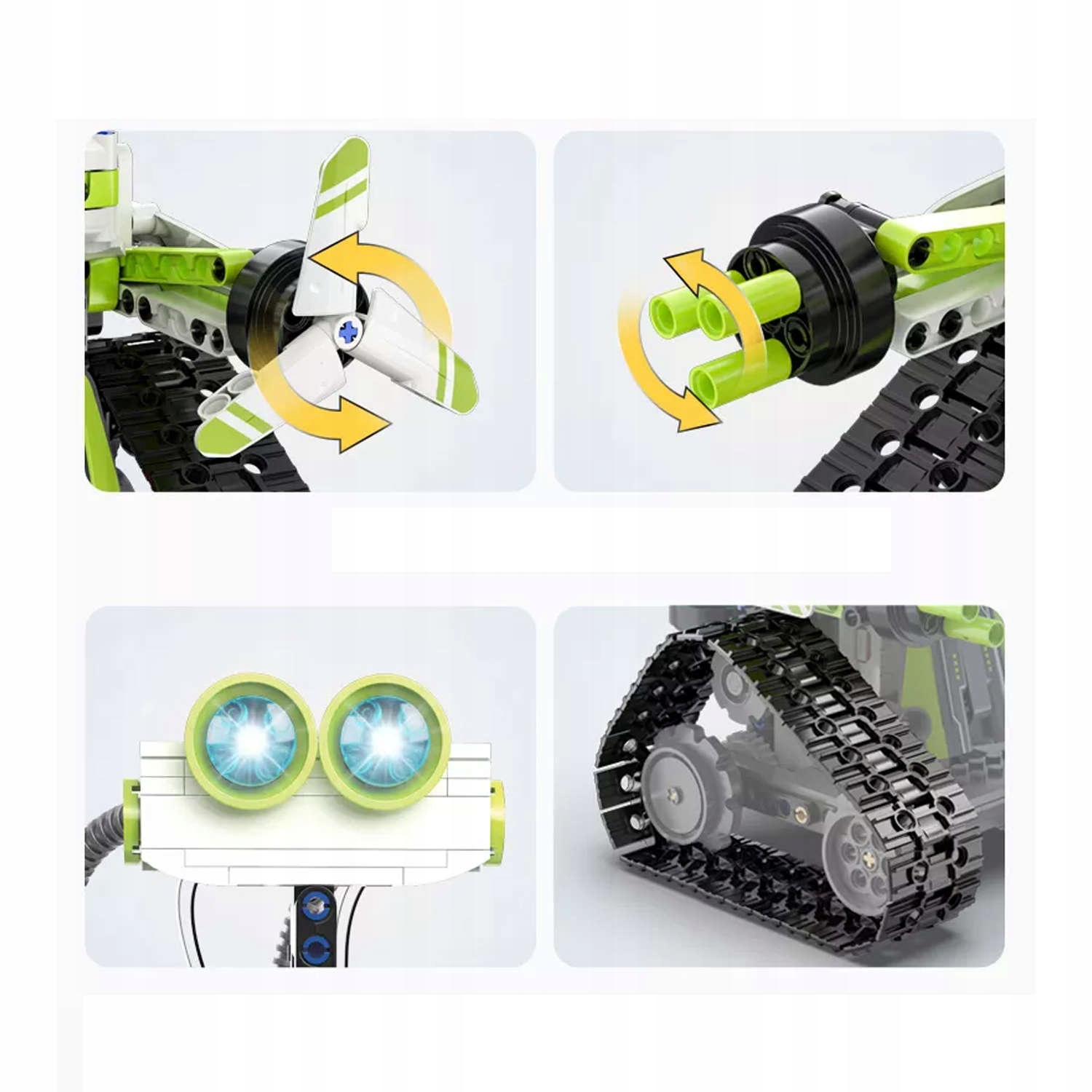 CADA KLOCKI TECHNIC ROBOT PROGRAMOWANY BOT 434EL. STEROWANY Z LED Bohater / Bajka brak
