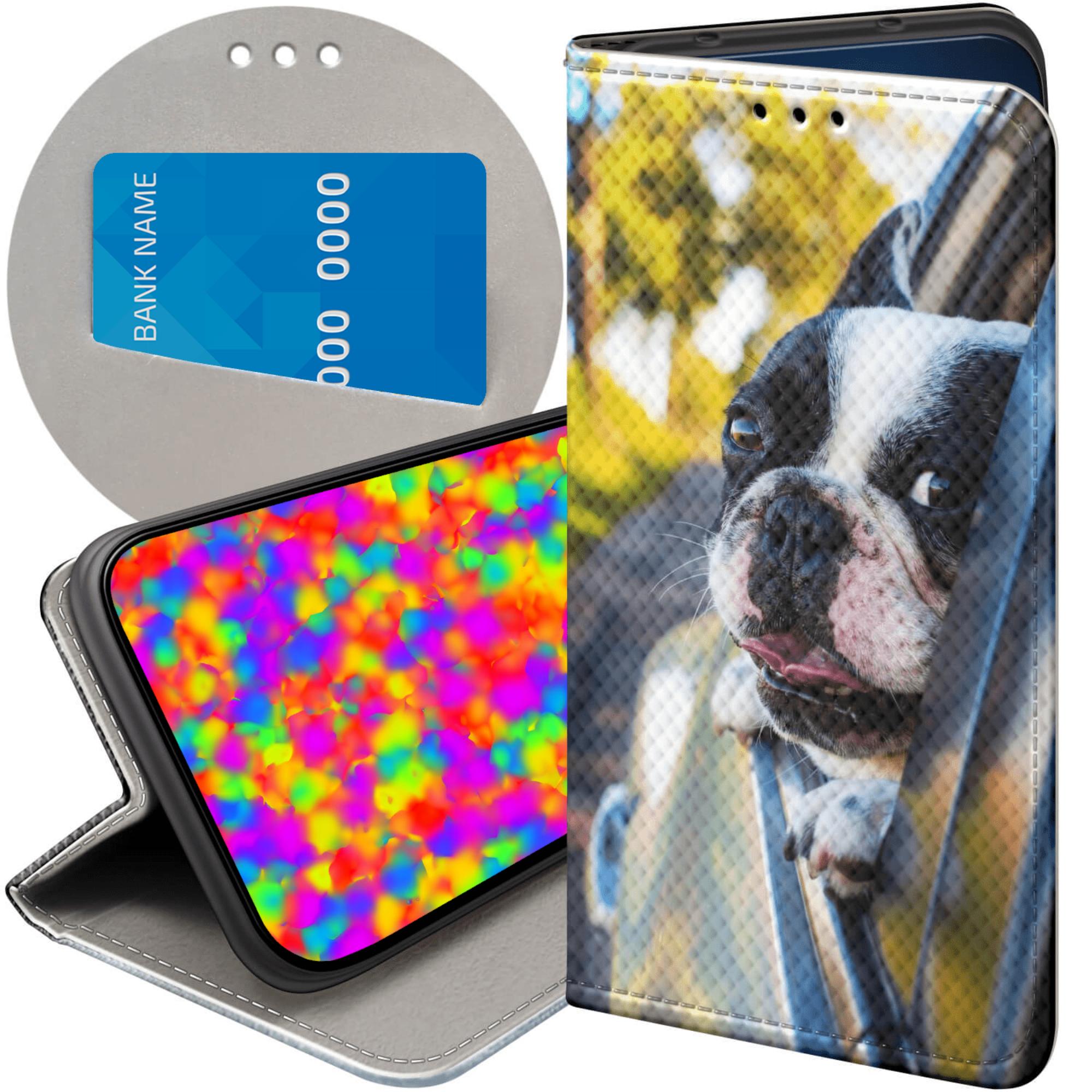 Etui Z Klapką Do Motorola Moto G14 Mops Buldog Futerał Pokrowiec Case