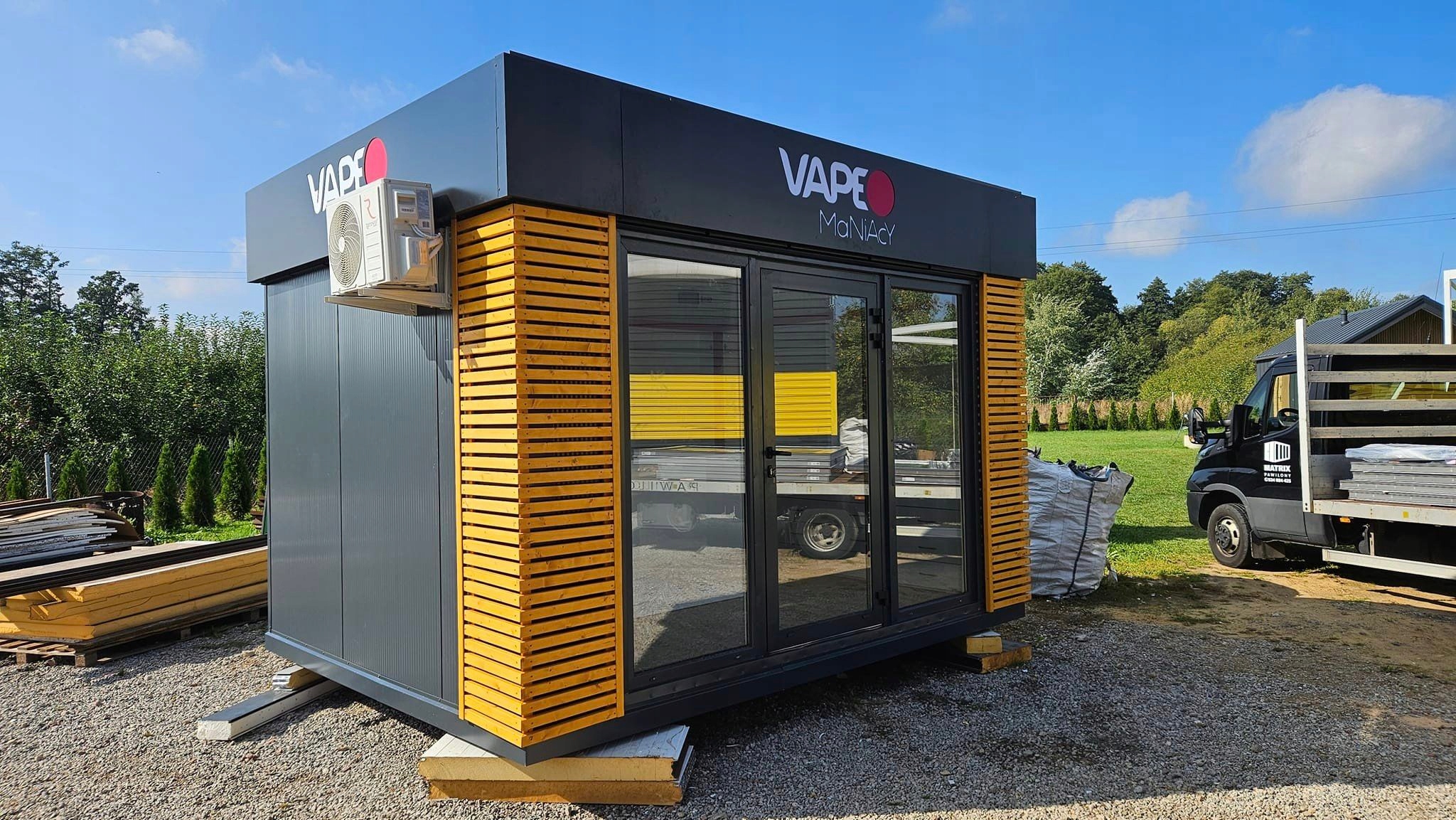 PAWILONY HANDLOWE KONTENERY KIOSK SKLEP BIURO 6x3m Długość 6 m