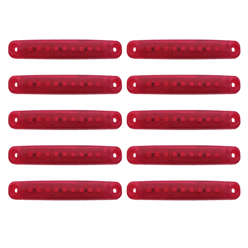

10szt Lampki lampy obrysowe obrysówki 9LED 12V 24V