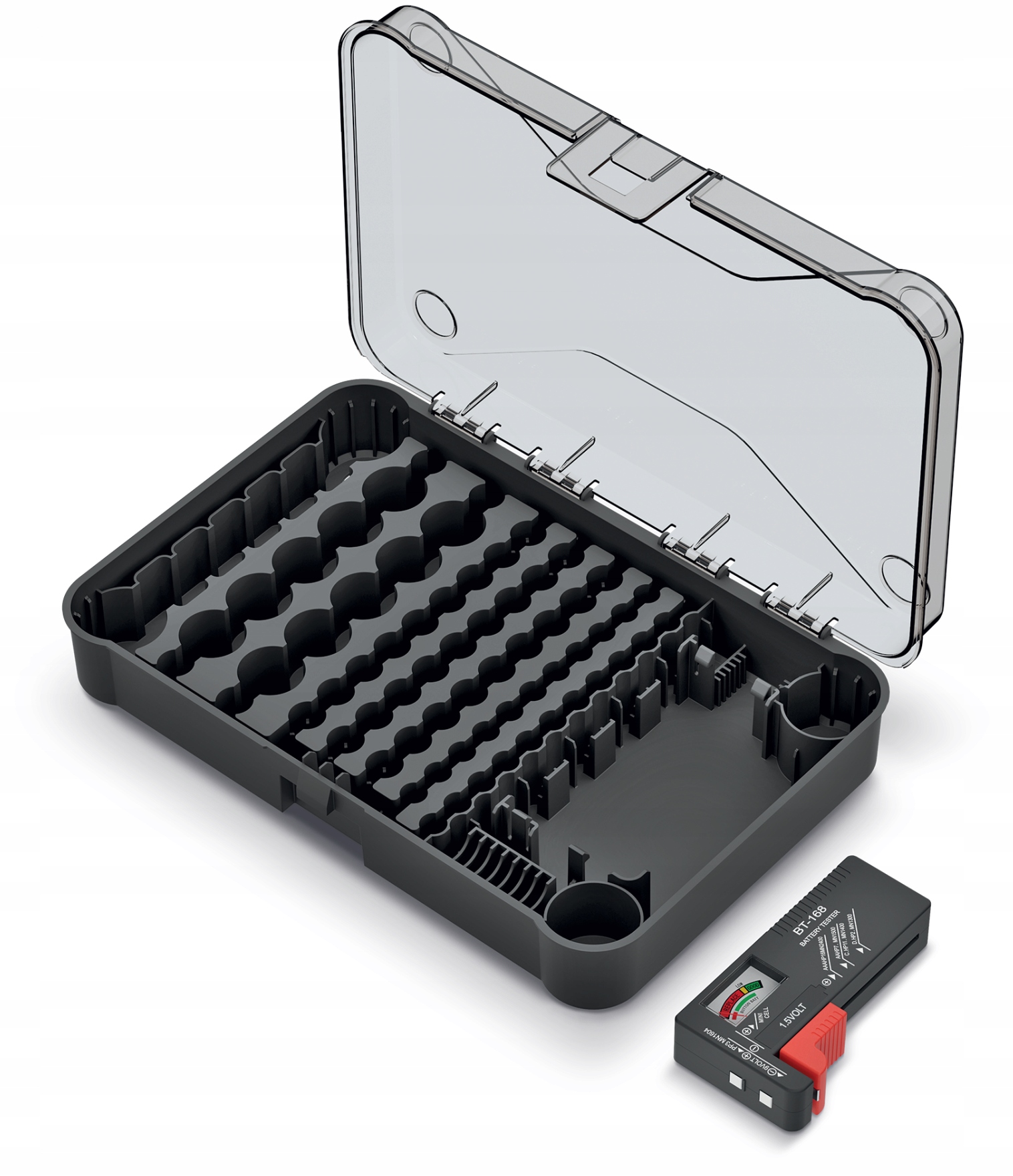 ORGANIZER SKRZYNKA NA BATERIE Kistenberg + TESTER Producent Kistenberg