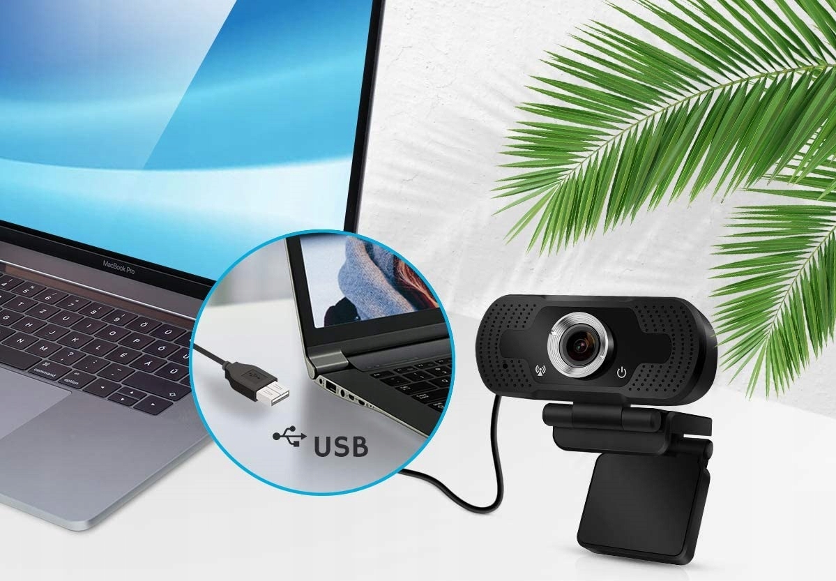 KAMERKA KAMERA INTERNETOWA DO LEKCJI FULL HD 192 x1080 DO LAPTOPA PC AGOG Stan opakowania oryginalne