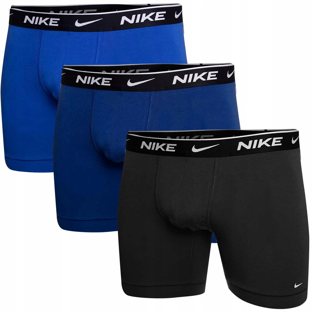 Nike Pánské Boxerky Boxer Brief 3PK Kobaltové/černé/granátové vel. M