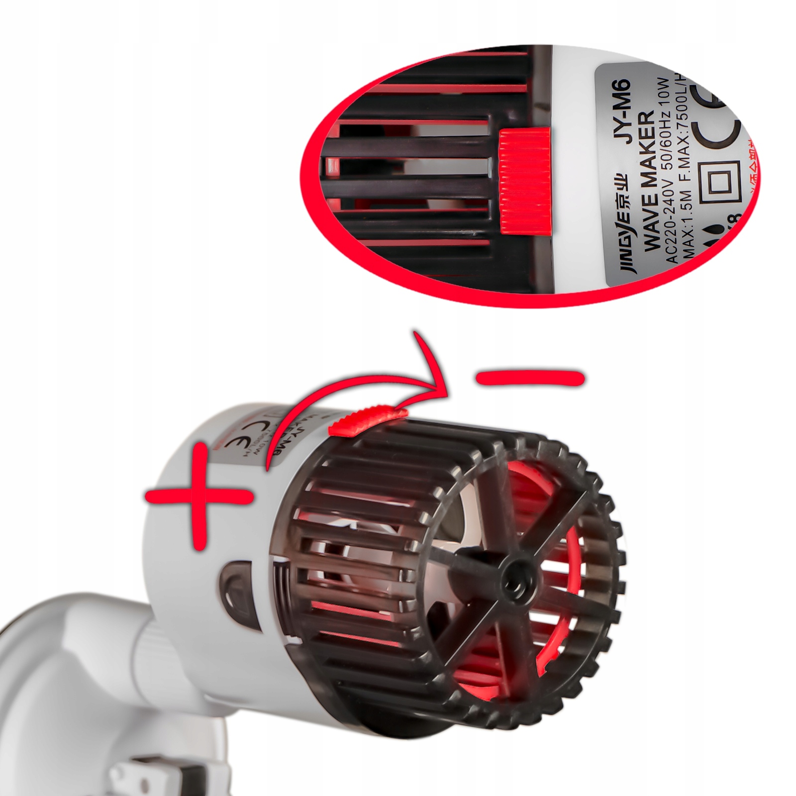 Levně Cirkulační Invertorová Pumpa Pro Sladkovodní Mořské Akvárium 7500 L/h