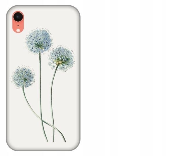 

Etui pokrowiec iPhone Xr Kwiat niebieski akwarela