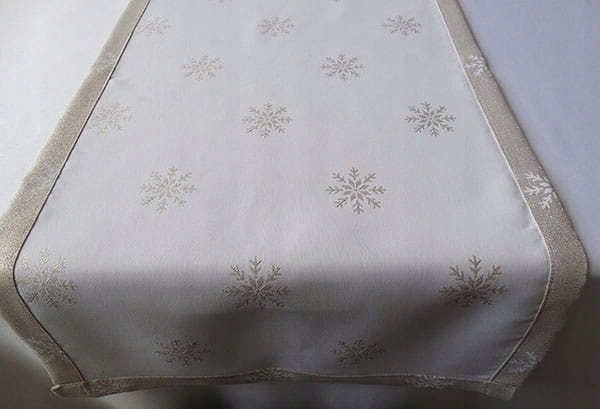 

Mg Nakładka bieżnik Śnieżynki Święta Złota 40x175