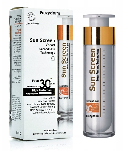 Frezyderm Sun Screen Velvet Face SPF30 opalovací krém Spf 30 50 ml
