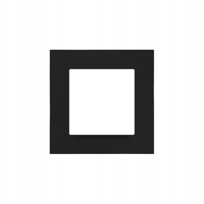 SIMON 55 RAMKA POJEDYNCZA 1-KROTNA LINE CZARNY MAT