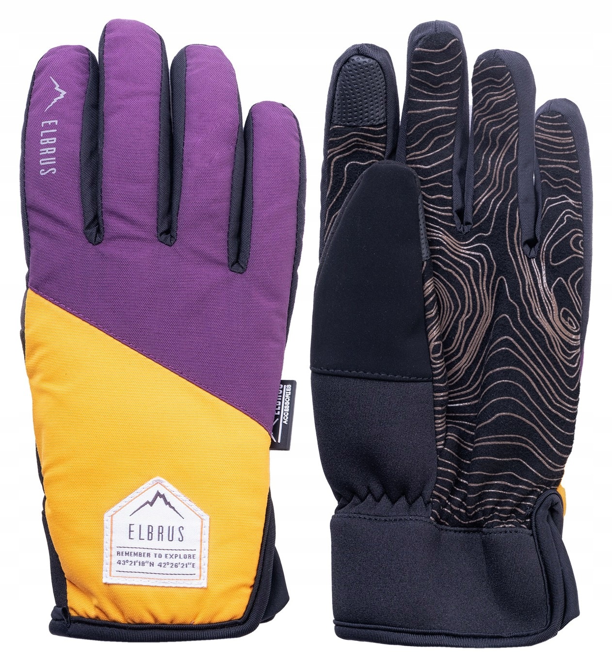 Dámské lyžařské rukavice Elbrus Pointe Wo's vícebarevné vel. L/XL