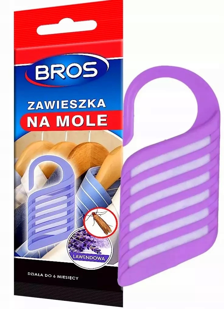 

Zawieszka na mole odzieżowe Bros Lawendowa 1 szt