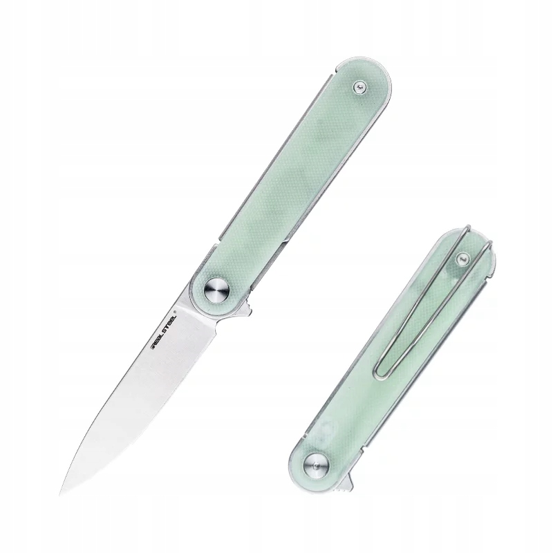 Nůž Real Steel Iris Flipper Liner Lock Satin 12C27 Natural G10