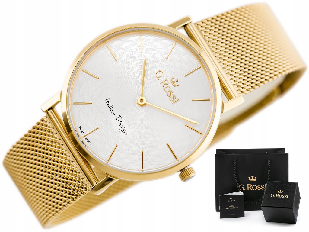 

Zegarek Damski G. Rossi Livia klasyczny Box Grawer