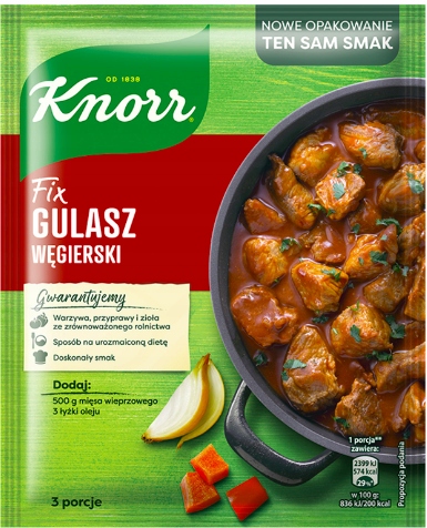 20 Sztuk Knor Fix Gulasz Węgierski 46G