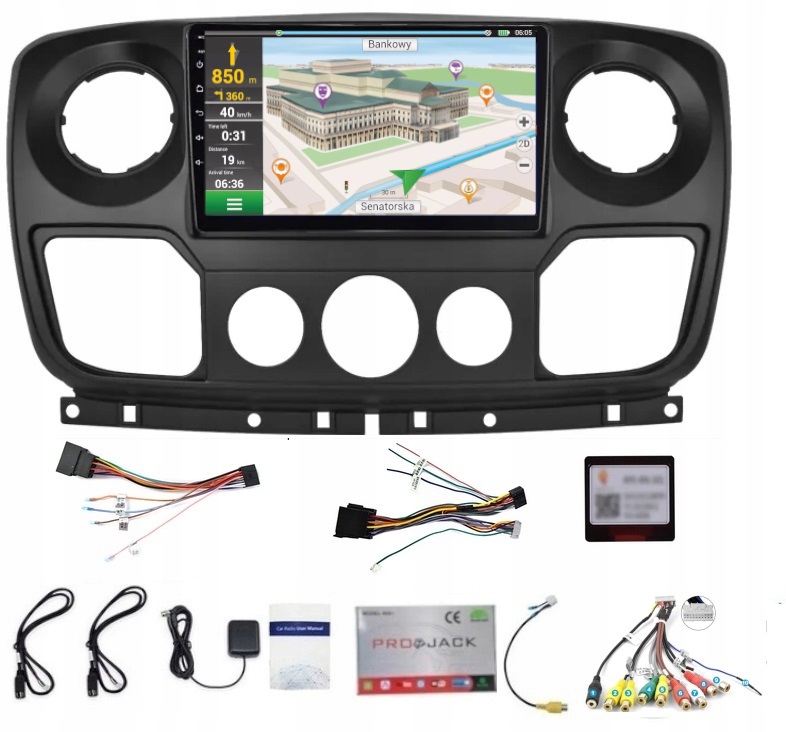 Rádio Navigácia Gps Opel Movano 2010-2022 Carplay Wifi Usb 2GB 64GB
